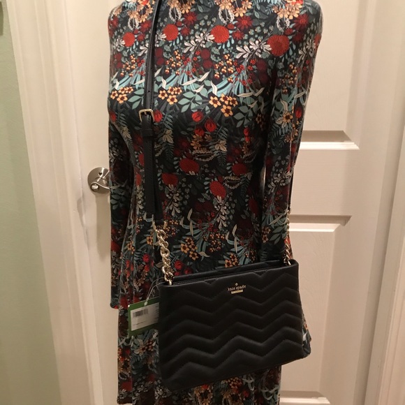 Reese park Beatrice kate spade black crossbody - Picture 2 of 8